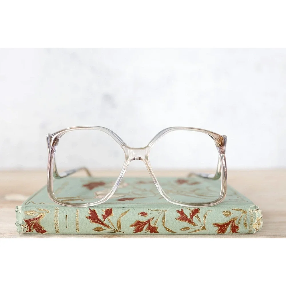 vintage 1970s Versailles USA Drop Temple Eyeglass Frames 54-15 NOS Grandma Retro
